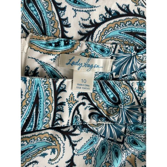 Lady Hagen Blue Paisley Athletic 17" Golf & Pickle Ball Skort - Size 10 - Picture 7 of 7